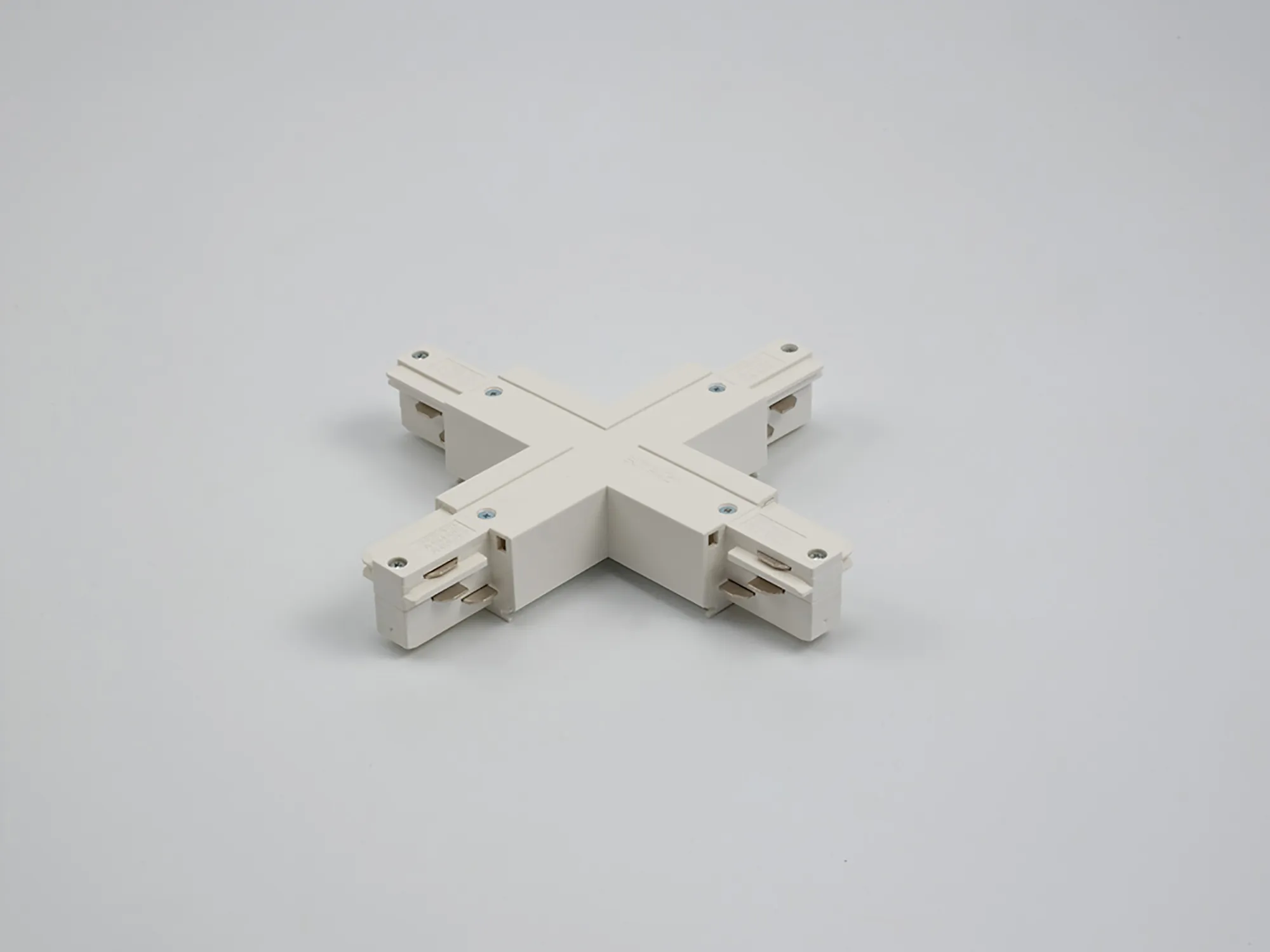 X Coupler With Feeding Option 3 Circuit Surface Mounted Track 3 Circuit Surface Mounted Track 555 1 1216 1  Eutrac 3 Circuit Surface-White